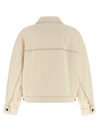 Chaqueta de algodón beige