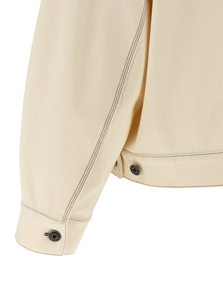 Chaqueta de algodón beige