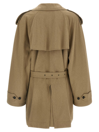 Beige Cotton Coat