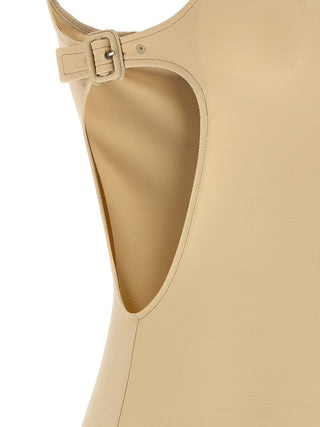 Beige Polyamide Bodysuit