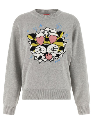 Gray Wool Cardigan