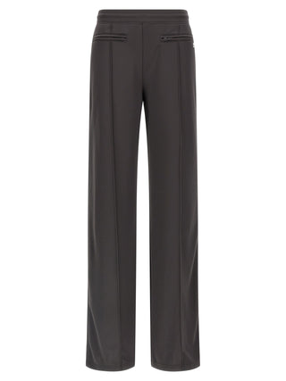 Gray Polyester Joggers (Workout Pants)