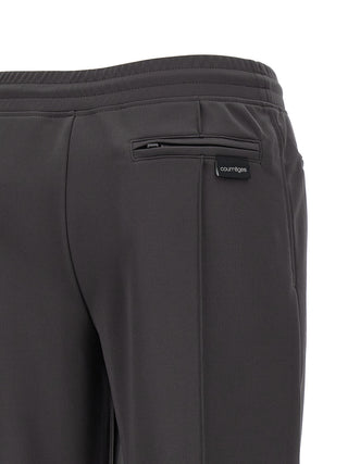 Gray Polyester Joggers (Workout Pants)