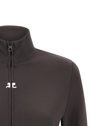 Gray Polyester Sweatshirt