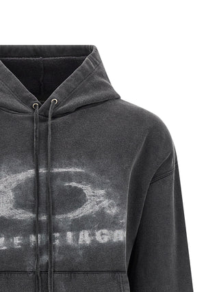 Sudadera bicolor de algodón