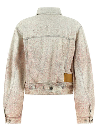 Gray Cotton Denim Jacket