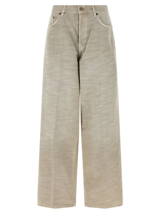 Gray Cotton Jeans Denim