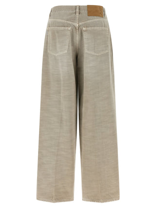 Gray Cotton Jeans Denim