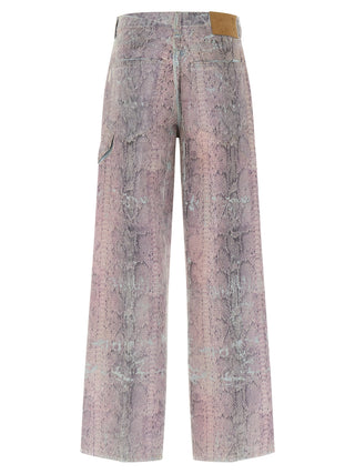 Multicolor Polyester Jeans Denim