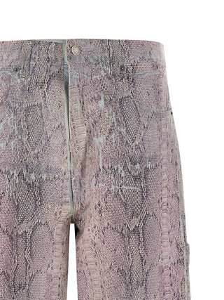 Multicolor Polyester Jeans Denim