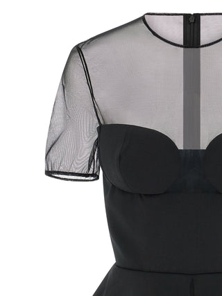 Black Virgin Wool Tank Tops