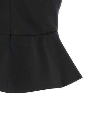 Black Virgin Wool Tank Tops