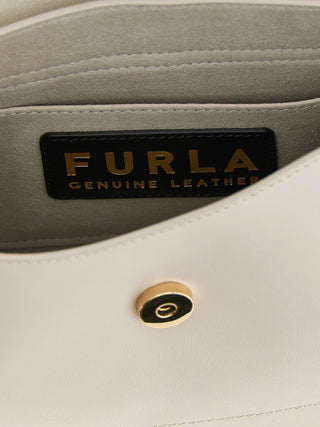 Beige Calfskin Shoulder Bag