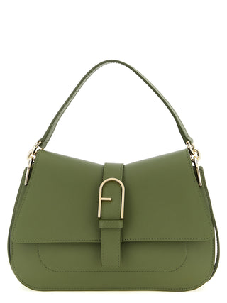 Bicolor Calfskin Shoulder Bag