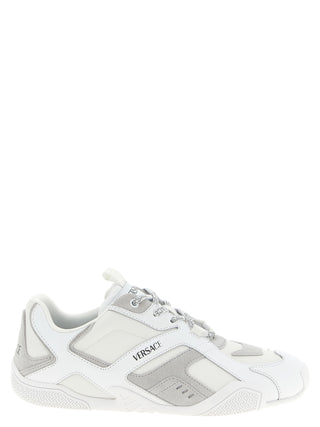 White Calfskin Athletic Sneakers