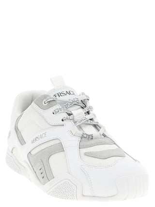 White Calfskin Athletic Sneakers