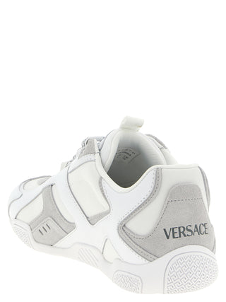 White Calfskin Athletic Sneakers