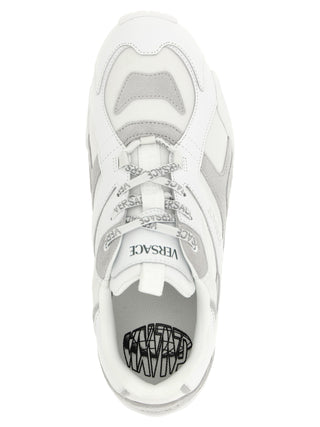 White Calfskin Athletic Sneakers
