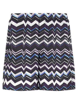 Multicolor Polyester Swim Shorts