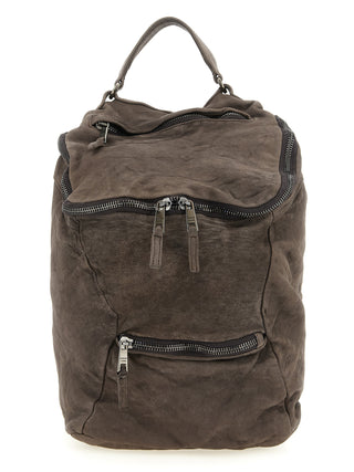 Brown Lamb Leather Backpack