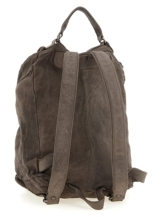 Brown Lamb Leather Backpack