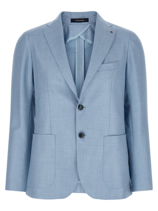 Blue Virgin Wool Blazer