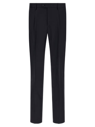 Blue Virgin Wool Two-Piece Suit