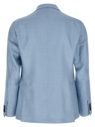 Blue Virgin Wool Blazer