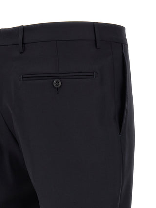 Blue Virgin Wool Two-Piece Suit