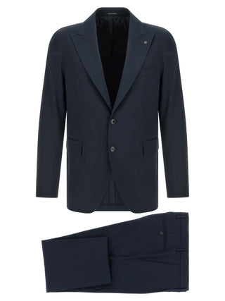 Blue Virgin Wool Two-Piece Suit