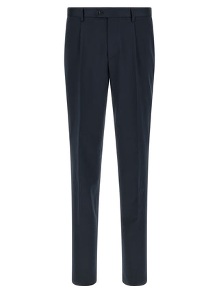 Blue Virgin Wool Two-Piece Suit