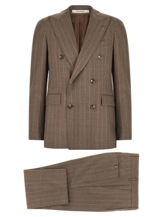 Brown Virgin Wool Two-Piece Suit