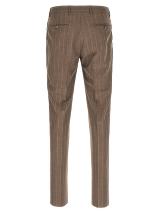 Brown Virgin Wool Two-Piece Suit