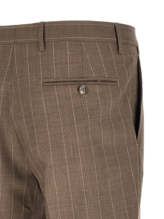 Brown Virgin Wool Two-Piece Suit