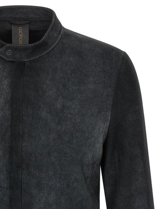 Black Lamb Leather Leather Jacket