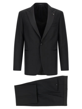 Black Virgin Wool Two-Piece Suit