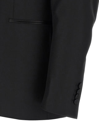 Black Virgin Wool Two-Piece Suit