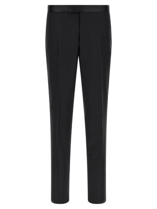 Black Virgin Wool Two-Piece Suit