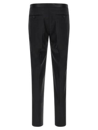 Black Virgin Wool Two-Piece Suit