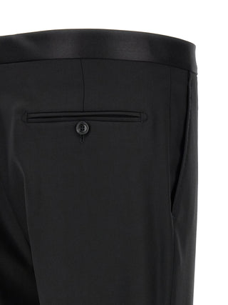 Black Virgin Wool Two-Piece Suit
