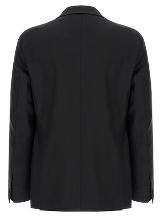 Black Virgin Wool Two-Piece Suit
