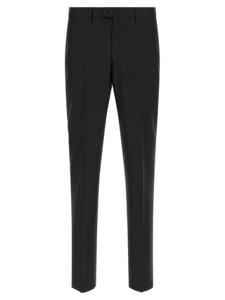 Black Virgin Wool Two-Piece Suit