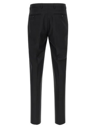 Black Virgin Wool Two-Piece Suit