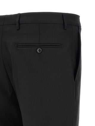 Black Virgin Wool Two-Piece Suit