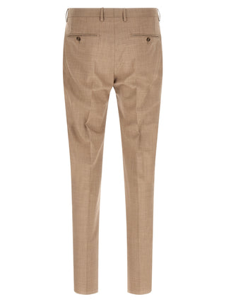 Beige Virgin Wool Two-Piece Suit