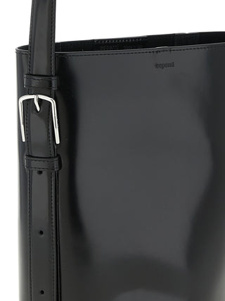 Black Cowhide Shoulder Bag