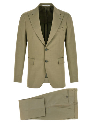 Bicolor Virgin Wool Two-Piece Suit