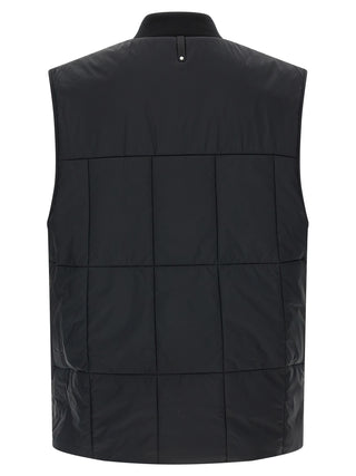 Black Nylon Sleeveless Jacket
