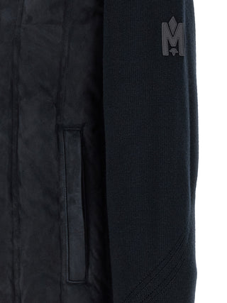 Blue Virgin Wool Full-Length Jacket