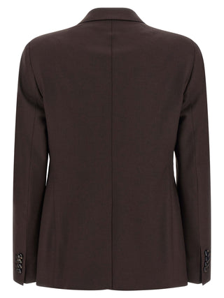 Brown Virgin Wool Blazer